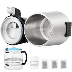 Happybuy Water Purifier - 1.1 Gallon Capacity, 0.4 Gallon Per Hour Output. Advanced 1750W Machine Featuring 0-99H Timer and Dual Temperature Display