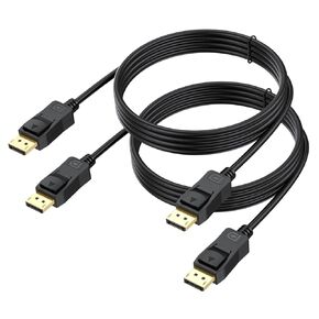 Kado 5ft DisplayPort Cable 2-Pack, DP 1.4 High Speed 8K 60Hz, 4K 144Hz, 2K 240Hz 165Hz 144Hz FreeSync HDR HDCP, DP Male Male, 1.5m Length Genuine Parts Made for Sceptre Monitor, TV, PC Gaming, Laptop