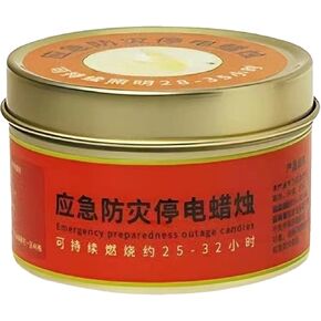 Long Lasting Candles, Survival Set, Smokeless Burning Tea Lights, Portable 25-32-Hour Outage Preparedness Kit for Home Safety, Indoor and Outdoor Camping, 2.36x2.36x1.61inch