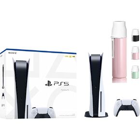 Sony PS5 PlayStation 5 Console Disc Version+ Wireless Controller- x86-64-AMD Ryzen Zen 8 Cores, 16GB GDDR6, 825GB SSD, 120Hz 8K Output, HDR 4K TV Gaming, Tempest 3D