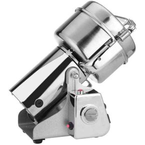 700G Electric Grain Grinder Mill Powder Machine Herb Grain Spice Grinder Commercial Grade Swing Type Stainless Steel Herbal Dry Spices Cereals Crusher Coffee Bean Mill