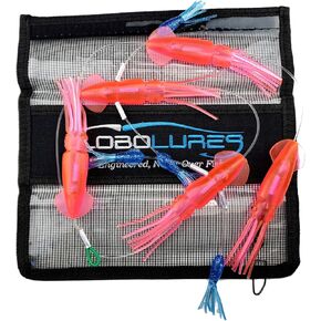 Game Fish Mini Flippy Floppy Fishing Daisy Chain Tuna & Marlin (Pink & Carolina Blue)