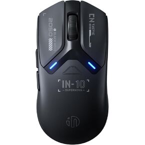 INPHIC IN10P Superlight Wireless Gaming Mouse, 60g, 8K Polling Rate, 26,000 DPI, Tri-Mode, PAW3395 Sensor, Fully Programmable