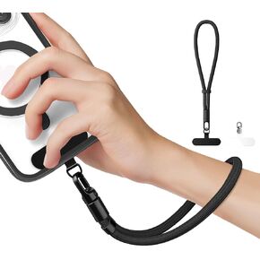 حبل الهاتف البسيط حزام معصم مع تصميم مقاوم للمنزل القابل للتعديل ، ومواد حبل التسلق المقوى 7 ​​مم ، وعلامات حبل الهاتف (مطابقة المعادن واضحة القابلة للدوار) - ECRU Beige in Kuwait