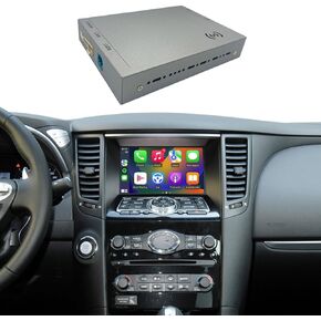 CarPlay&Android Auto Module Compatible with Infiniti QX50 QX70 G25 G35 G37 EX25 EX30 EX35 EX37 FX35 FX37 FX50 Retrofit Kit Plug&Play Support Original Camera,Bluetooth Audio and Mic
