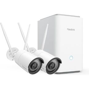 REOLINK Home Hub Pro with 2X RLC-510WA, 5MP WiFi Camera with Smart AI Detection, Centralized Control, 2TB HDD Included, No Monthly Fees