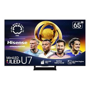 Hisense 55 "Class U7 Mini -UHD 4K UHD Google Smart TV (55U75QG ، 2025 Model) - QLED ، 165Hz ، VRR 288 ، حتى 3000 NITS ، HDR10+، Dolby Vision IQ · ATMOS ، IMAX Enhanced ، 2.1.2 ch pround