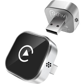 Wireless Carplay Adapter & Android Auto Wireless Adapter 2 in 1,2025's Newly Upgraded Aluminum Body,Ultra-Compact Design,Larger Vents,Faster and More Stable Connection,for iOS 10+ & Android 11+