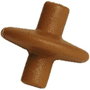 Pine Ridge Archery Slide-On XL Kisser Button for Compound and Traditional Bows, Brown, Pack of 6