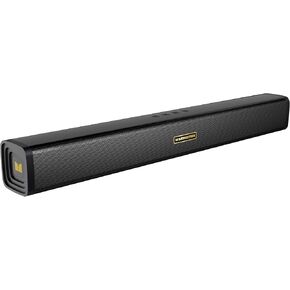 Monster S220 Bluetooth Soundbar for TV, Wireless Bluetooth 5.4 Sound Bar, 2.0CH with Dual Bass Diaphragm, All-in-one Home Theater Speakers, Compact, AUX/USB/TF Card Connection for PC/Gaming/Projectors