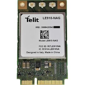Telit LE910-NAG MiniPCIe Modem Module - 4G/LTE + GPS - 100 x 50 Mbps CAT3 MIMO