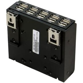 SEDNA - USB 2.0 10 Port DIN-Rail Mounting Hub, for Industrial Control/Server Cabinet mounting Applic