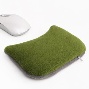 Large Mouse Wrist Rest Bean Bag, Ergonomic Mouse Support Pad Filled Ergo Beads for Computer, Laptop, PC Gaming (Gray)