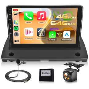 4G+64G Stereo for Volvo XC90 2002-2014 Radio Android Upgrade 9 Inch IPS Touch Screen Head Unit, Driauto Car Stereo with Wireless Carplay Android Auto GPS WiFi DSP Bluetooth FM RDS AHD Backup Camera