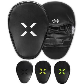 FightX Punching Mitts for Boxing Leather Curved Punch Mitts Men & Women MMA Training Equipment Muay Thai Sparring Training Mitts MMA Hitting Pads Available Multiple Colors in Kuwait