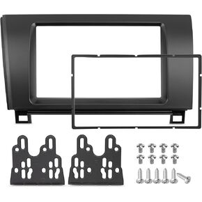 NUITH MATT DUBLE DIN RADIO RASH KITS TOYOTA 2007-2013 TUNDRA/2008-2022 SEQUOIA ، DUBLE DIN MOUNT HOUSION BRACKET TRIM POZEL KIT TESTERATION