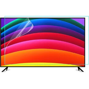 Anti Glare TV Screen Protector for 50 Inch, Indoor & Outdoor Anti Glare TV Anti Blue Light Screen Frosted Film Anti-Reflection Rate Up To 90%