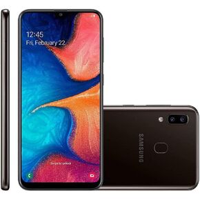 Samsung Galaxy A20 32GB 6.4" Display A205U Black Unlocked Smartphone (Renewed)