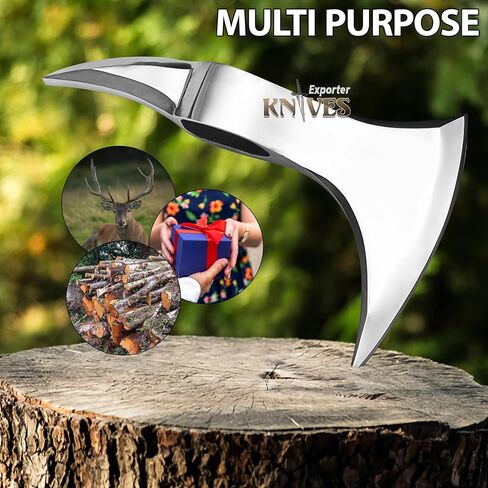 New Handmade Carbon Steel Viking Bearded Camping Bushcraft Hunting Outdoor Axe Head CSH-05 in Saudi Arabia