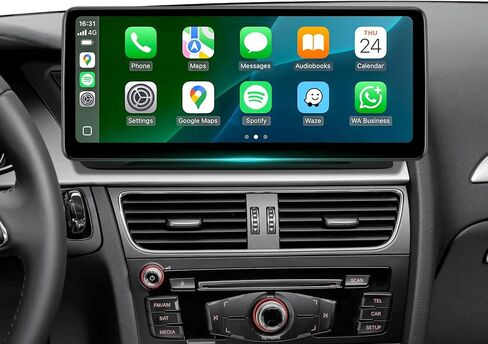 12.3" Wireless CarPlay Screen for Audi A4 /S4/ A5/ S5 /RS4/ RS5/ B8/ B8.5 |2009-2016 Multimedia | 4G RAM+64G ROM |Android13| Retain MMI Controls | 2400x900 IPS | 30-Band EQ in Kuwait