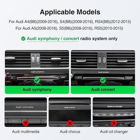 12.3" Wireless CarPlay Screen for Audi A4 /S4/ A5/ S5 /RS4/ RS5/ B8/ B8.5 |2009-2016 Multimedia | 4G RAM+64G ROM |Android13| Retain MMI Controls | 2400x900 IPS | 30-Band EQ in Kuwait