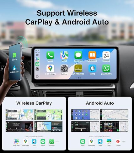 12.3" Wireless CarPlay Screen for Audi A4 /S4/ A5/ S5 /RS4/ RS5/ B8/ B8.5 |2009-2016 Multimedia | 4G RAM+64G ROM |Android13| Retain MMI Controls | 2400x900 IPS | 30-Band EQ in Kuwait