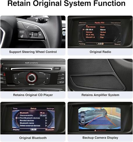 12.3" Wireless CarPlay Screen for Audi A4 /S4/ A5/ S5 /RS4/ RS5/ B8/ B8.5 |2009-2016 Multimedia | 4G RAM+64G ROM |Android13| Retain MMI Controls | 2400x900 IPS | 30-Band EQ in Kuwait