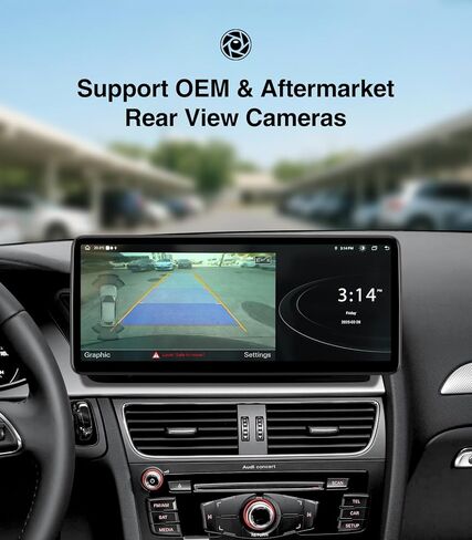 12.3" Wireless CarPlay Screen for Audi A4 /S4/ A5/ S5 /RS4/ RS5/ B8/ B8.5 |2009-2016 Multimedia | 4G RAM+64G ROM |Android13| Retain MMI Controls | 2400x900 IPS | 30-Band EQ in Kuwait