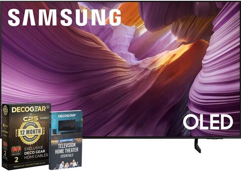 Samsung 65 "OLED HDR 4K S85F SMART TV (2025) Vision AI ، OLED HDR ، BANTONE تم التحقق من صحة مع CPS حصريًا لمدة عام واحد ودليل على مسرح المنازل الكاملة للمسرح المنزلي الكامل in Kuwait