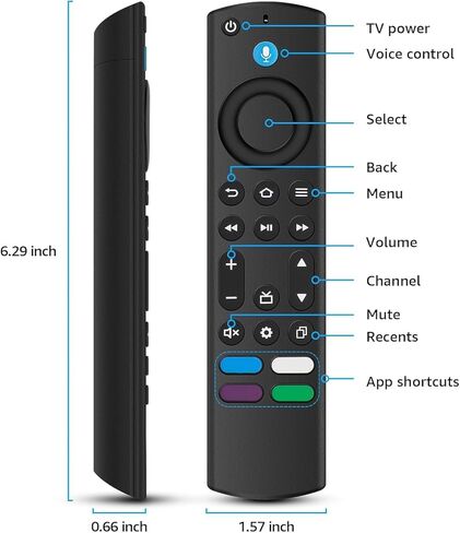 2 - Pack Replacement Remote Control for Roku - TV, Compatible with Roku Smart TV, Infrared Remotes for TCL/Hisense/Sharp/Philips/Onn/Element/Insignia Roku-TV (Not for Stick and Box or Speaker) in Kuwait