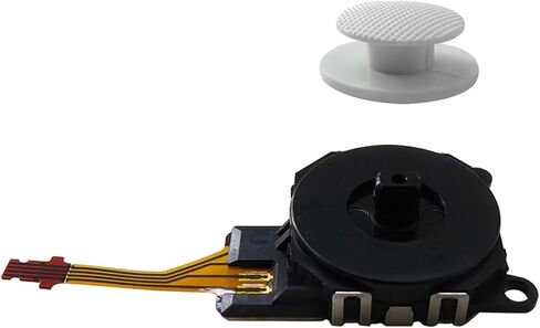 New White Analog Joystick Thumb Stick & Rocker Cap Replacement for Sony PSP 3000 3001； Replace Your Broken Or Worn Out Joystick Module in Kuwait