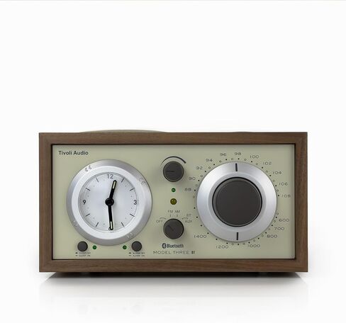 Tivoli Audio Model Three Bluetooth Clock Radio with USB-A & USB-C Charging Ports (Black Ash/Silver) in Kuwait