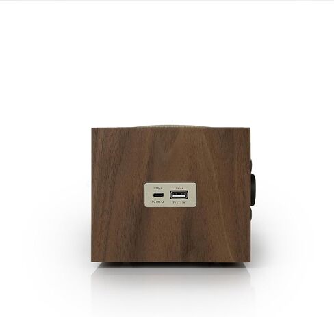 Tivoli Audio Model Three Bluetooth Clock Radio with USB-A & USB-C Charging Ports (Black Ash/Silver) in Kuwait