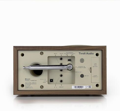 Tivoli Audio Model Three Bluetooth Clock Radio with USB-A & USB-C Charging Ports (Black Ash/Silver) in Kuwait