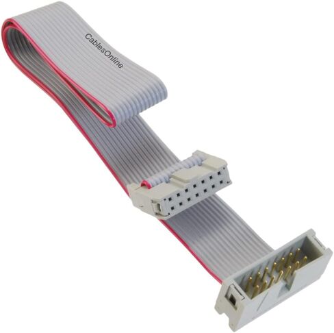 CablesOnline, 12-inches 14-Pin (2x7) 2.54mm-Pitch IDC 10-Wire Flat Ribbon Extension Cable, FR-1412M in Kuwait