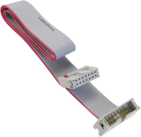 CablesOnline, 12-inches 14-Pin (2x7) 2.54mm-Pitch IDC 10-Wire Flat Ribbon Extension Cable, FR-1412M in Kuwait