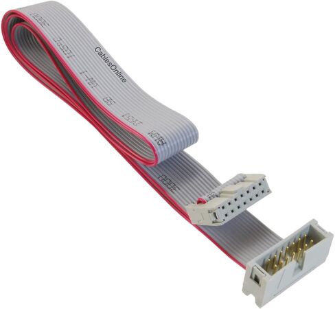 CablesOnline, 12-inches 14-Pin (2x7) 2.54mm-Pitch IDC 10-Wire Flat Ribbon Extension Cable, FR-1412M in Kuwait