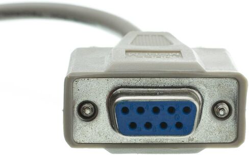 CableWholesale Null Modem Cable, DB9 Female to DB25 Male Serial Cable, UL Rated, 8 Conductor, Beige, DB9 Female to DB25 Male Serial Null Modem Cable, 25 Feet in Saudi Arabia