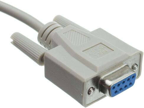 CableWholesale Null Modem Cable, DB9 Female to DB25 Male Serial Cable, UL Rated, 8 Conductor, Beige, DB9 Female to DB25 Male Serial Null Modem Cable, 25 Feet in Saudi Arabia
