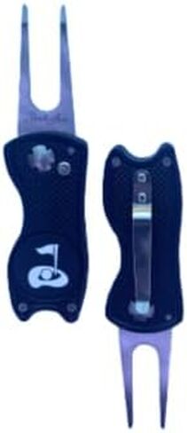 أداة إصلاح Divot للجولف مع مشبك - علامة كرة أداة Divot Blade - أداة Divot للجولف وعلامة الكرة - أداة إصلاح Divot المعدنية مع علامة الكرة مع حامل قبضة النادي - أداة وضع علامات الجولف in Kuwait