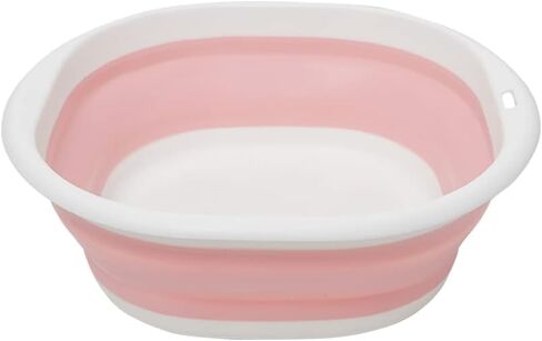 Hershii قابلة للطي قابلة للطي قابلة للطي الغسيل قابلة للطي الحوض الطبق المحمول منظم اللون تباين الحاوية توفير مساحة تخزين للتنظيف المنزلي المشي لمسافات طويلة نزهة in Kuwait