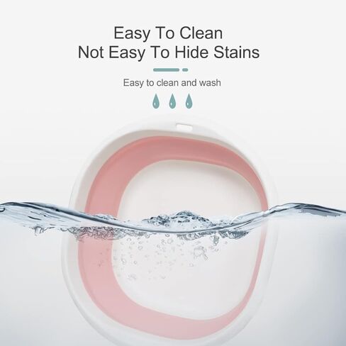 Hershii قابلة للطي قابلة للطي قابلة للطي الغسيل قابلة للطي الحوض الطبق المحمول منظم اللون تباين الحاوية توفير مساحة تخزين للتنظيف المنزلي المشي لمسافات طويلة نزهة in Kuwait