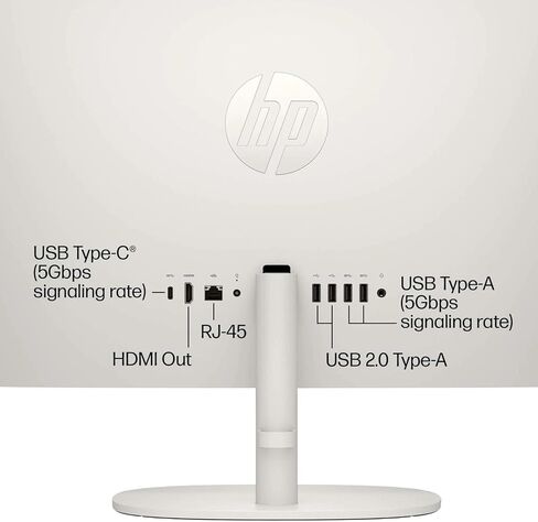 HP 2025 All-in-One Computer | 32GB RAM & 1TB SSD | 21.5" FHD VA Display | Intel Celeron J4025 | Windows 11 Pro | UHD Graphics 600 | Wi-Fi 6 | Lifetime Office | Bonus External CD/DVD | White in Saudi Arabia