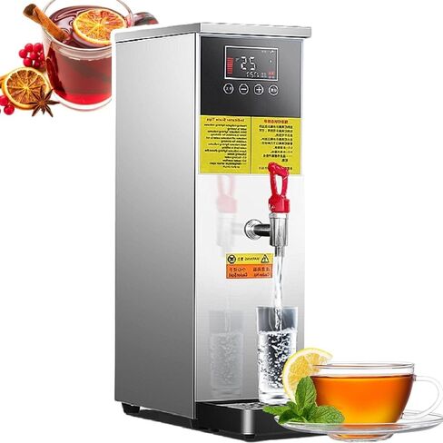 Stepping Type Boiling Water Machine, Stainless Steel Automatic Water Heater, Commercial Water Heaters, Water Boiler, LCD Display, Automatic Water Inlet(Silver,25l) in Saudi Arabia