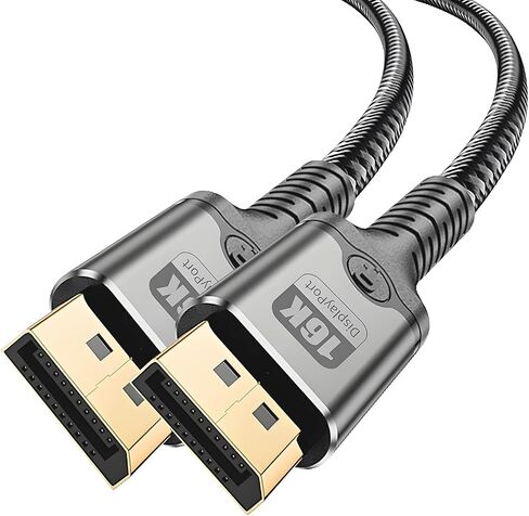MaxRenard DisplayPort Cable. A high-Speed Gold-Plated Cable, Suitable for Gaming Monitors, Graphics Cards, TVs, Personal Computers, and laptops. (8K-1Pack, 1M) in Kuwait