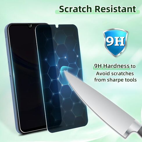 3+3 حزمة ل Samsung Galaxy A15 شاشة شاشة الخصوصية مع حامي عدسة الكاميرا 9H الزجاج المقسى ، مضاد للخدش ، خالية من الفقاعات ، سهلة التثبيت (خصوصية Galaxy A15) in Kuwait
