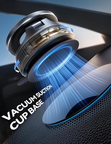 JOYROOM Magsafe Suction Cup Phone Mount, Vacuum Magnetic Phone Holder for Car, 360° Metal Strut Magsafe Car Mount for iPhone 16 Pro Max Plus/iPhone 15 14 13 12 & Android Magsafe Case, Dark Blue in Saudi Arabia