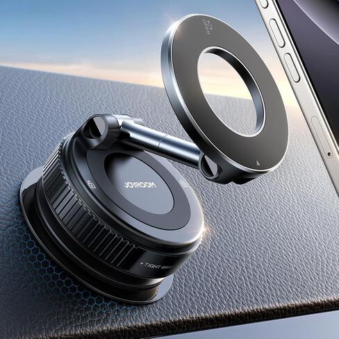 JOYROOM Magsafe Suction Cup Phone Mount, Vacuum Magnetic Phone Holder for Car, 360° Metal Strut Magsafe Car Mount for iPhone 16 Pro Max Plus/iPhone 15 14 13 12 & Android Magsafe Case, Dark Blue in Saudi Arabia