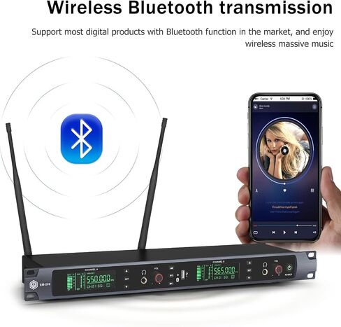 INMix EM100UHF Wireless in Ear Monitor System 1 Channel 1 Bodypacks Monitoring with in Earphone Used for Stage, Band, Recording Studio, Live Performance in Kuwait