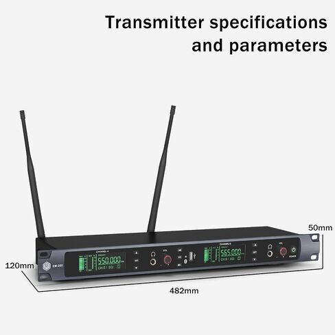 INMix EM100UHF Wireless in Ear Monitor System 1 Channel 1 Bodypacks Monitoring with in Earphone Used for Stage, Band, Recording Studio, Live Performance in Kuwait